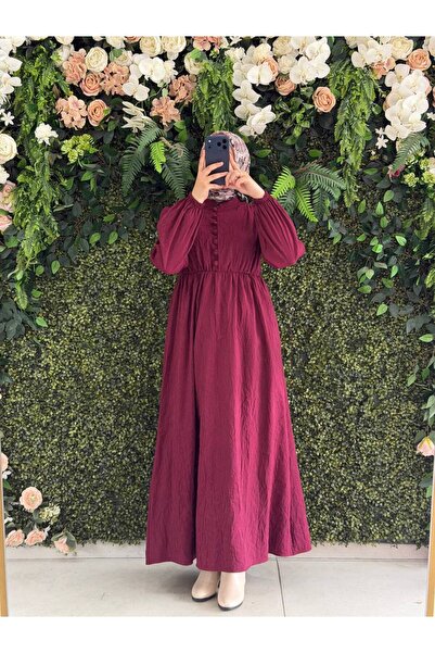 Moda Fatma Pamuklu keten elbise