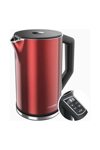 St Morritz Çift Duvarlı Paslanmaz Çelik Su Isıtıcı 1,5 Litre, Ayarlanabilir S...