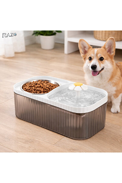 Razo Αυτόματη ποτίστρα ζώων 3L, Φιλτράρισμα, Τροφοδοσία μέσω USB, Αθόρυβη, γι...