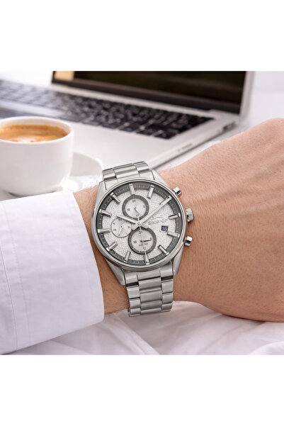 Slazenger Men's Wristwatch Stainless Steel Band Steel Case Stylish Metallic D...