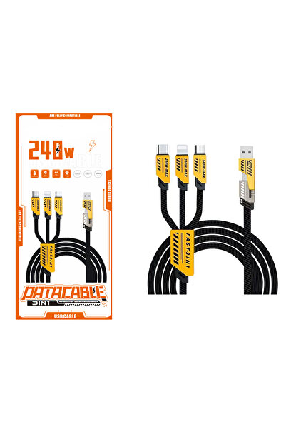 Marooble 240W 3’ü 1 Arada Hızlı Şarj Kablosu