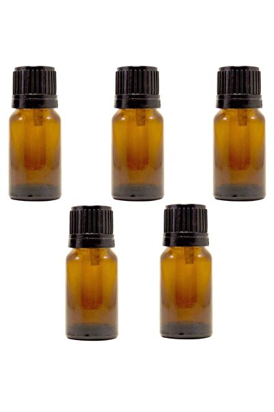 Aroma Expert Set of 5 Amber Bottles 10 ml with Dropper