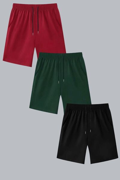 cm buseyiz Busekids Unisex Summer Shorts/Capri Set of 3 Comfortable Fit 9 Colors