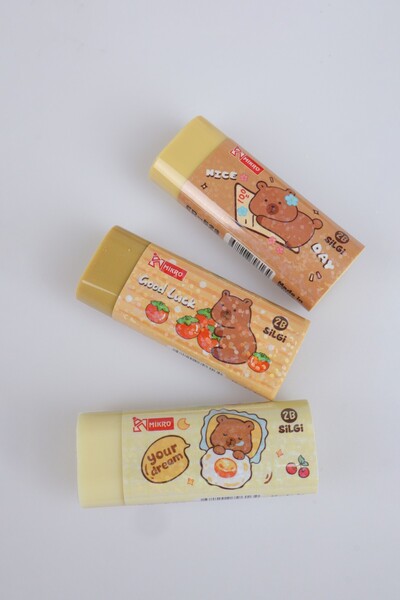 capybara YENİ SEZON "3 ADET" SİLGİ "DEKOMUS CEP DEFTERİ HEDİYELİ"