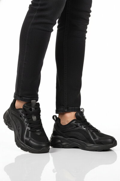 Pierre Cardin Μαύρα Γυναικεία Αθλητικά Παπούτσια με Σόλα Μνήμης και Διχτυωτό ...