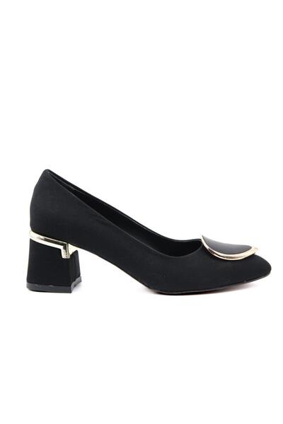 FELES 077-3368-03 Black Women's Heeled Shoes