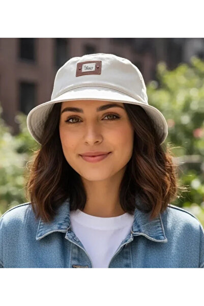 Bay Şapkacı قبعة قطنية بتفاصيل مطرزة للجنسين (قبعة صياد) مجموعة 8980