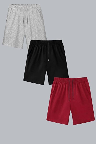 cm buseyiz BuseKids Unisex Καλοκαιρινά Σορτς/Κάπρι Σετ 3 τεμαχίων Άνετη Εφαρμ...