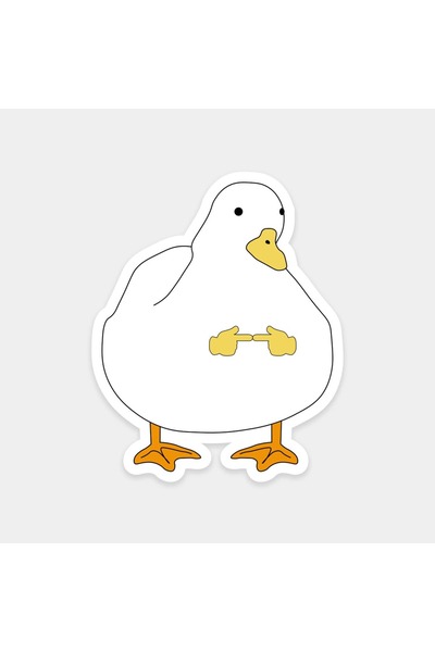 The Sticker Story. ملصق البط المفكر