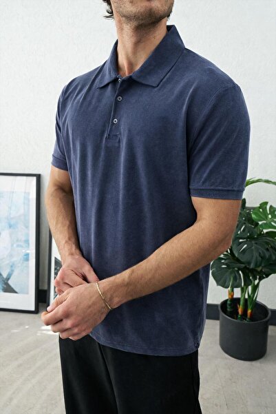 duo fideles Men's Regular Fit Soft Touch Ultra Soft Flexible Fabric Polo Coll...