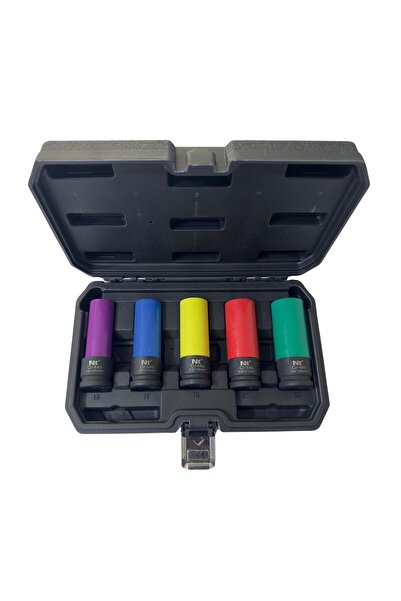 Nt Tools NDSET12C 1/2 Altı Köşe Renkli Uzun Lokma Takımı 5 Parça