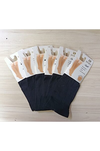 Dore Σετ 6 γυναικείων ελαστικών κάλτσες μέχρι το γόνατο Micro 40, ελαφρώς άνετες