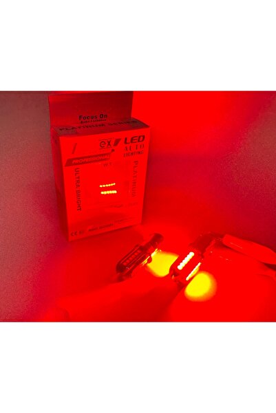 FEMEX Platinum P21W Kırmızı 1157 BAY15D Çit Duy Led Ampul 3030Chip 24smd