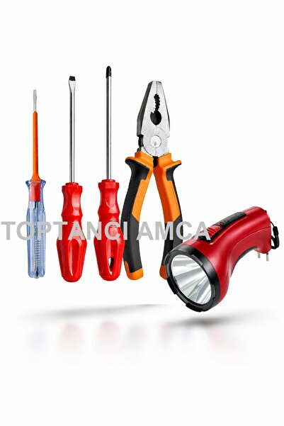 Toptancı Amca Oto Acil Tamir ve Yol Yardım Seti 5 Parça – Pense Tornavida El ...