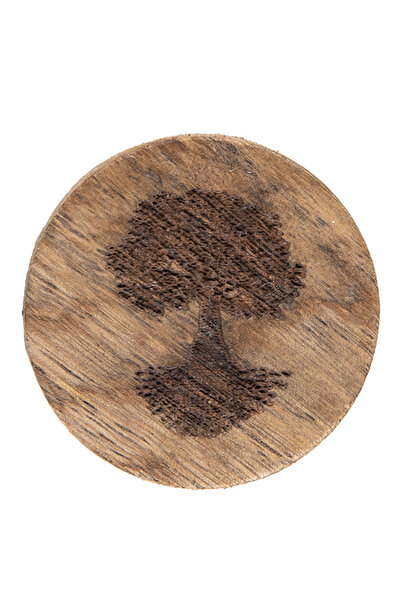 Clayre & Eef Buton din lemn maro pentru mobilier 4x4 cm