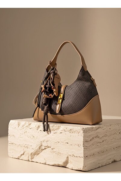 NUR KARACA B37125 ΤΣΑΝΤΑ ΩΜΟΥ ΠΛΕΚΤΗ ΜΕ ΣΧΕΔΙΑ ΚΟΜΨΗ ΚΑΘΗΜΕΡΙΝΗ ΤΣΑΝΤΑ ΜΕ ΦΕΡ...