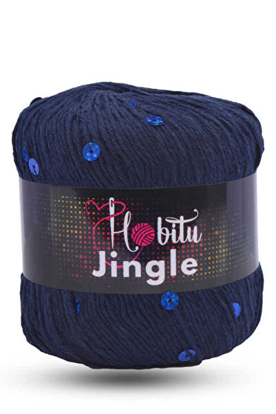 Hobitu Yarns هوبيتو جينجل 184 أزرق داكن-ساكس