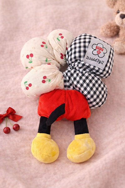MUGUSA HEDİYELİK MİCKEY MOUSE FİGÜRLÜ SALLANAN AYAKLI LASTİK SAÇ TOKASI – SEV...