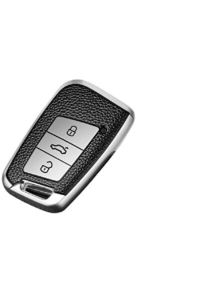 VW Passat Θήκη κλειδιού TPU (με δερμάτινα ένθετα) για VW, Skoda, Seat