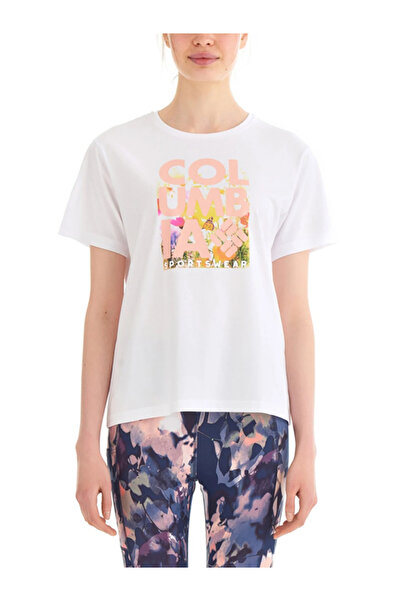 Columbia Women's Short Sleeve T-Shirt Cs0315 Csc W Floral Blur Ss Tee 9220121100