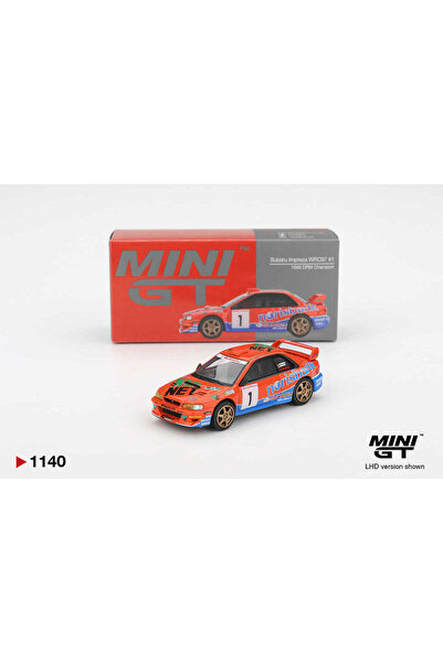 HOT WHEELS Mini GT 1:64 Subaru Impreza WRC97 #1 1999 DRM Champion Diecast Mod...