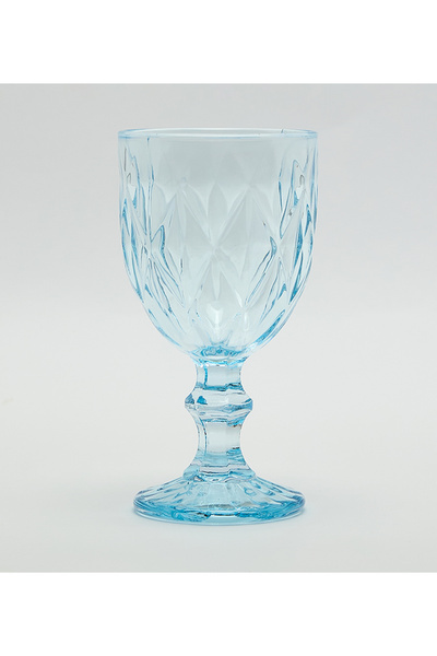 Martha Stewart Glass 9x16.5cm Blue Goblets