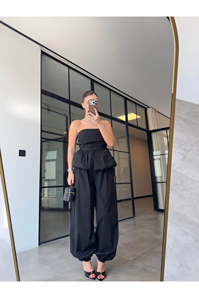 BB Bensu Buyruk Balon Straplez Blouse Shalwar Pants Set