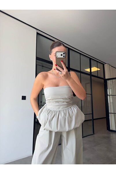 BB Bensu Buyruk Balon Straplez Blouse Shalwar Pants Set