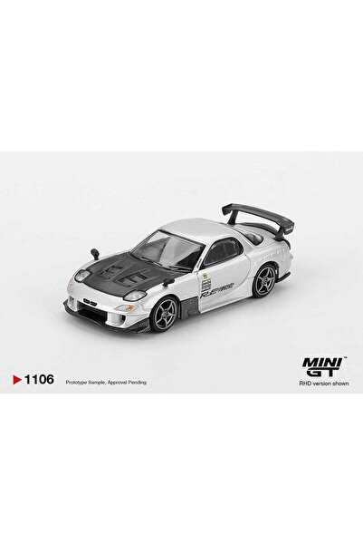 HOT WHEELS Mini GT 1:64 Mazda RX-7 RE Amemiya Silver Metallic Diecast Model A...
