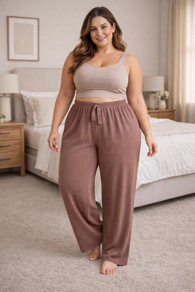 THEBEK Women's Bürümcük Pants – Light Fabric – Comfortable Fit – Oversized – Relaxed Fit