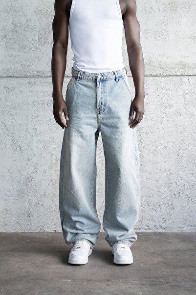 Machinist Men's Basic Balloon Fit Baggy Jeans - Ice Blue XL