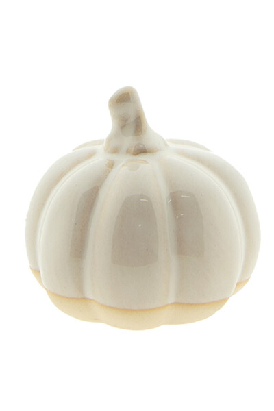 Clayre & Eef Διακοσμητική Κολοκύθα Πορσελάνης Μπεζ-Καφέ 7x6 εκ.