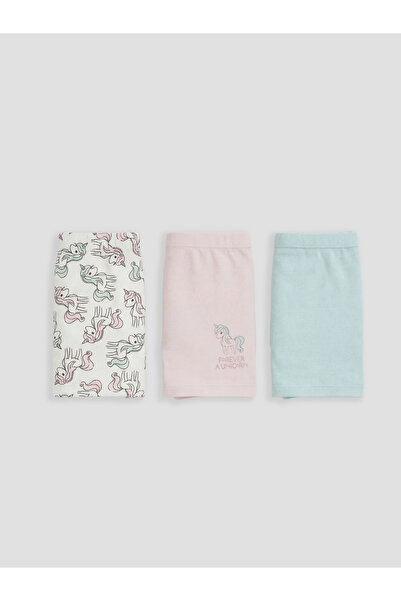 LC Waikiki RMZ GİYİM FARKİLYA Boxeri pentru fete, pachet de 3