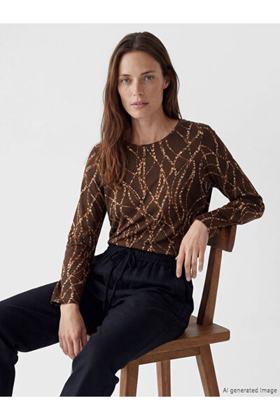 LC Waikiki I Zero Roba Collar Embroidered Women's T-Shirt from Freezen Store