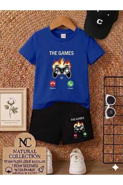 Nice Clothes ΚΑΛΟΚΑΙΡΙΝΟ ΠΑΙΔΙΚΟ ΜΠΛΟΥΖΑΚΙ ΚΑΙ ΣΟΡΤΣ UNISEX (ΕΚΤΥΠΩΣΗ THE GAMES)