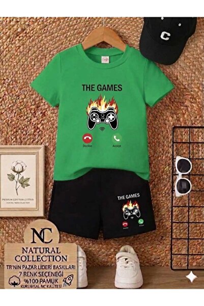 Nice Clothes ΚΑΛΟΚΑΙΡΙΝΟ ΠΑΙΔΙΚΟ ΜΠΛΟΥΖΑΚΙ ΚΑΙ ΣΟΡΤΣ UNISEX (ΕΚΤΥΠΩΣΗ THE GAMES)