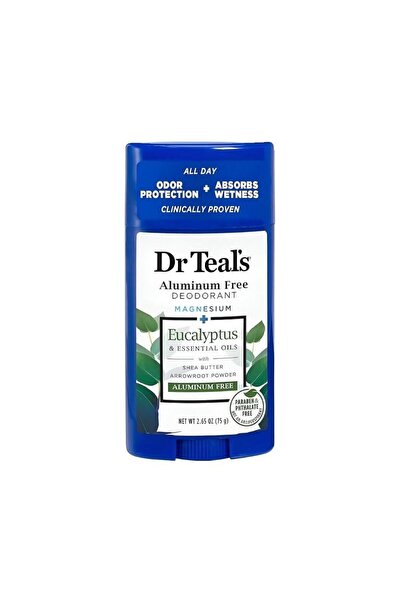 Dr Teals مزيل عرق ستيك خالي من الألمنيوم بالأوكالبتوس من دكتور تيلز - 75جرام