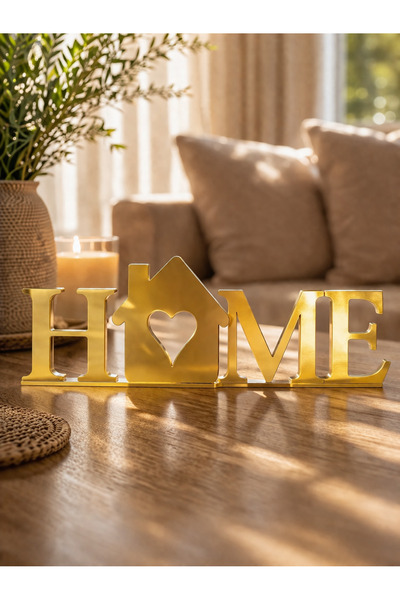 farist Home Yazılı Dekoratif Biblo Ve Masaüstü Dekor Plastik 24 cm