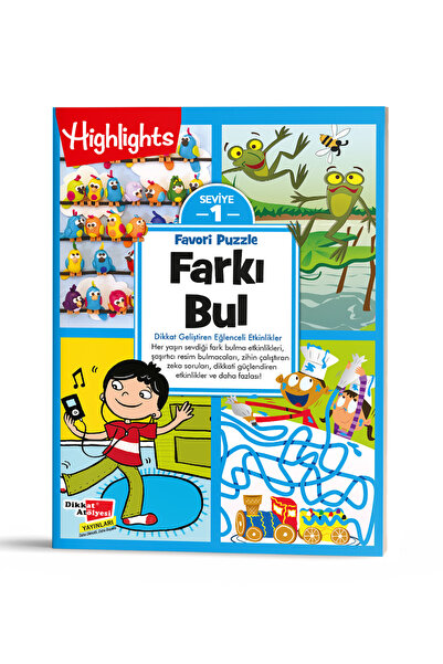 Dikkat Atölyesi Yayınları 1. Seviye Farkı Bul Dikkat Geliştiren Etkinlikler