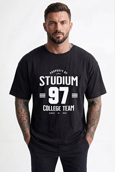 Let's Wear Stadium College Team Printed Premium Cotton Men's Tshirt