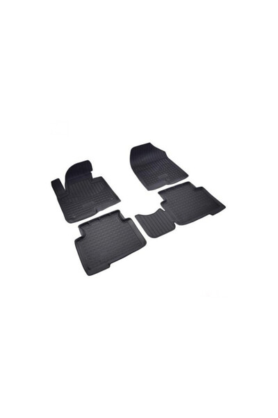 DAsiNU Σετ 4 Πατάκια Αυτοκινήτου Τύπου Καουτσούκ για Hyundai Santa Fe III / H...