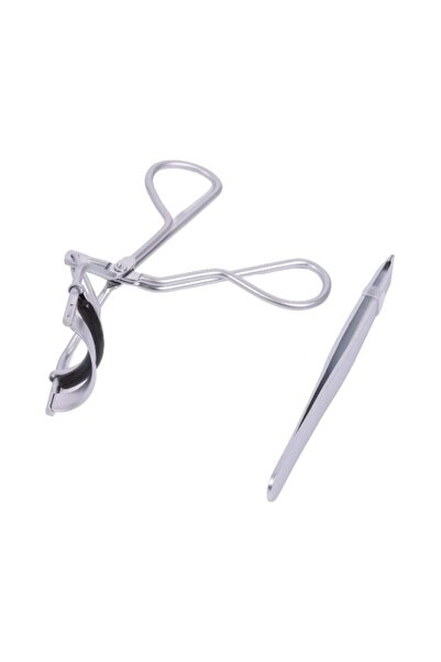 Salon System طقم ملقط و مكبس رموش 2 قطع