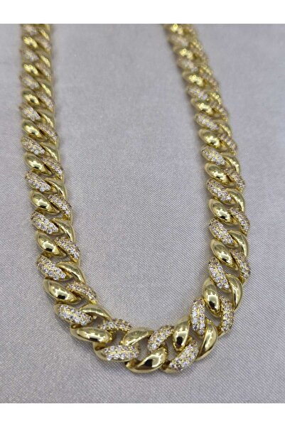 MY ESTA JEWELRY ZİRKON TAŞLI GURMET ZİNCİR KOLYE
