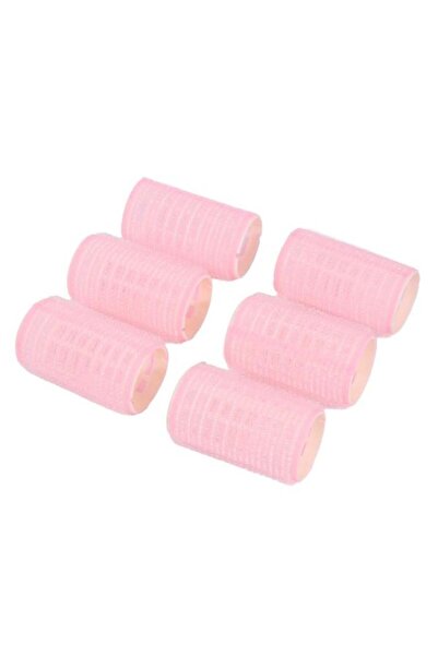 Salon System Plastic Hair Rollers, 6 Pieces, Assorted Colors