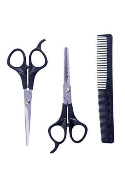 Salon System مقص شعر ومشط 3 قطع