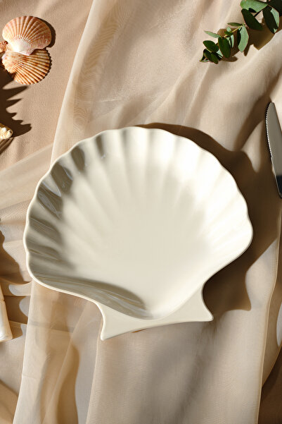 Karaca İstiridye Lüsterli Porselen Çukur Tabak 23 cm