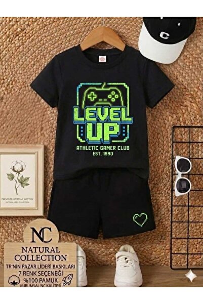 Nice Clothes ΚΑΛΟΚΑΙΡΙΝΟ ΠΑΙΔΙΚΟ ΜΠΛΟΥΖΑΚΙ ΚΑΙ ΣΟΡΤΣ UNISEX (ΕΚΤΥΠΩΣΗ LEVEL UP)