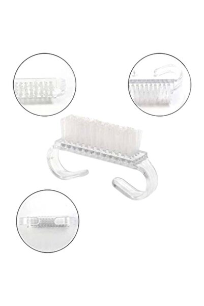 Salon System Manicure and Pedicure Brush 50 Pcs Transparent