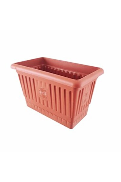 Olgun Home Dikdörtgen Uzun Balkon Saksısı Sebze Saksı 31 Cm 5 Litre Çiçek Sak...
