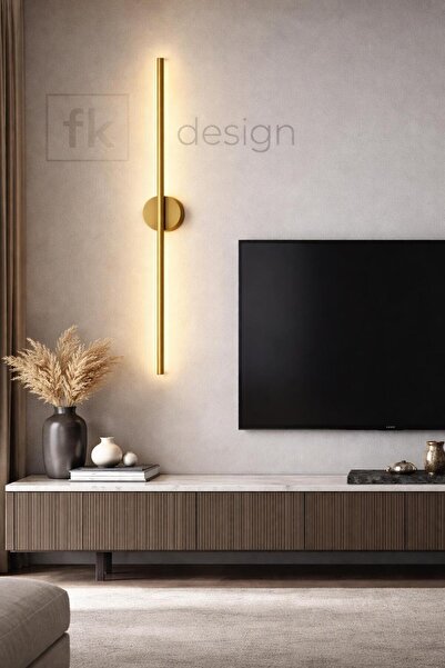 FK DESİGN Modern Dekoratif Led Duvar Aplik 70 Cm Günışığı ESKİTME 1 Adet ( Pİ...